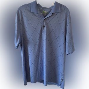 Men’s IZOD Golf Short Sleeve Shirt. Size M. Color Blue.